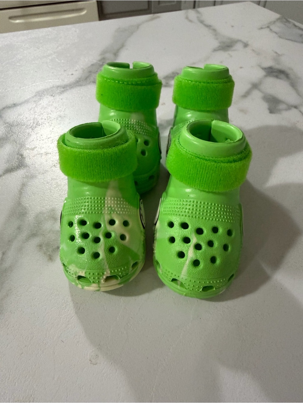 Green Dog Croc Boots